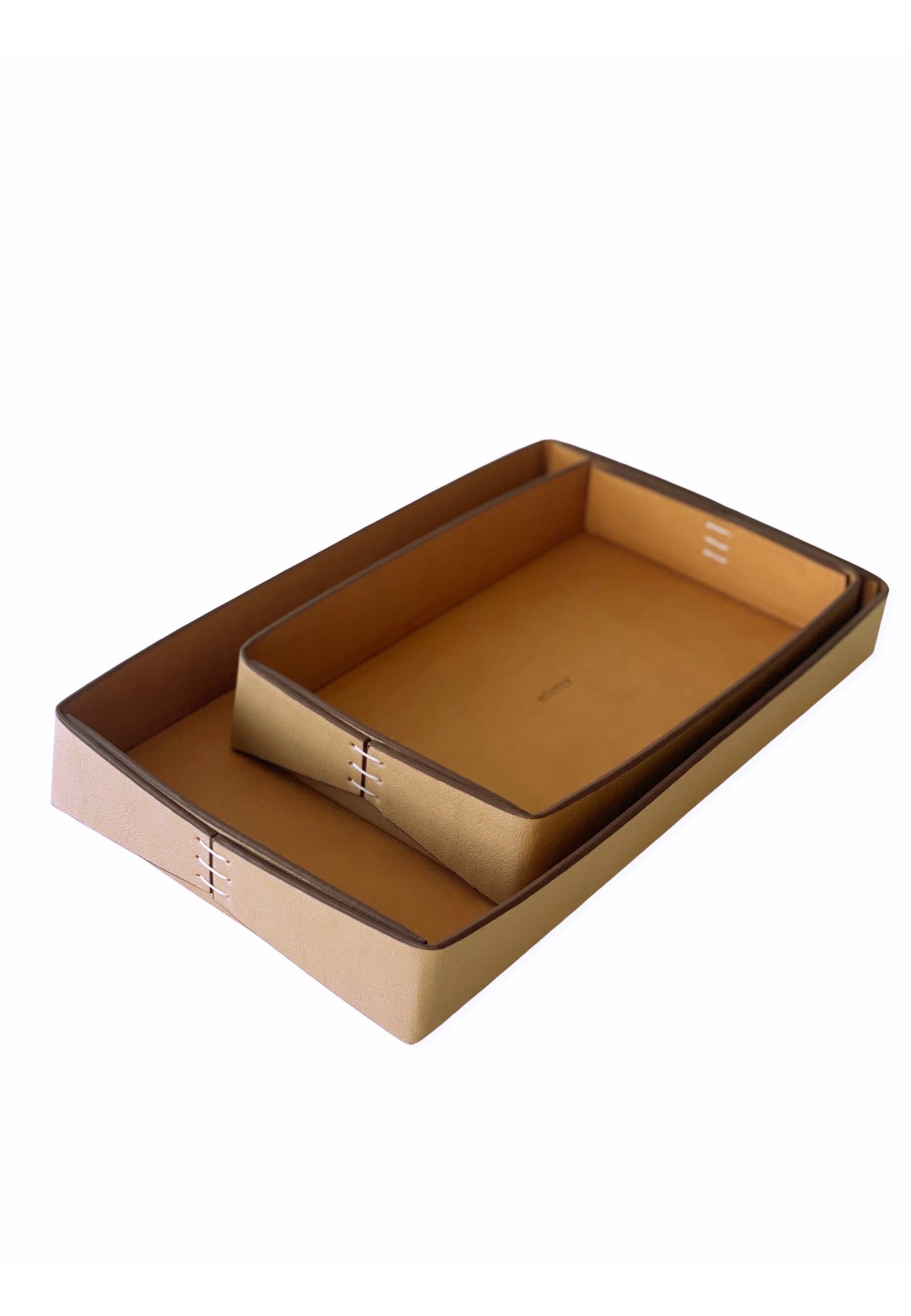 Vegan Apple Leather Tray Camel