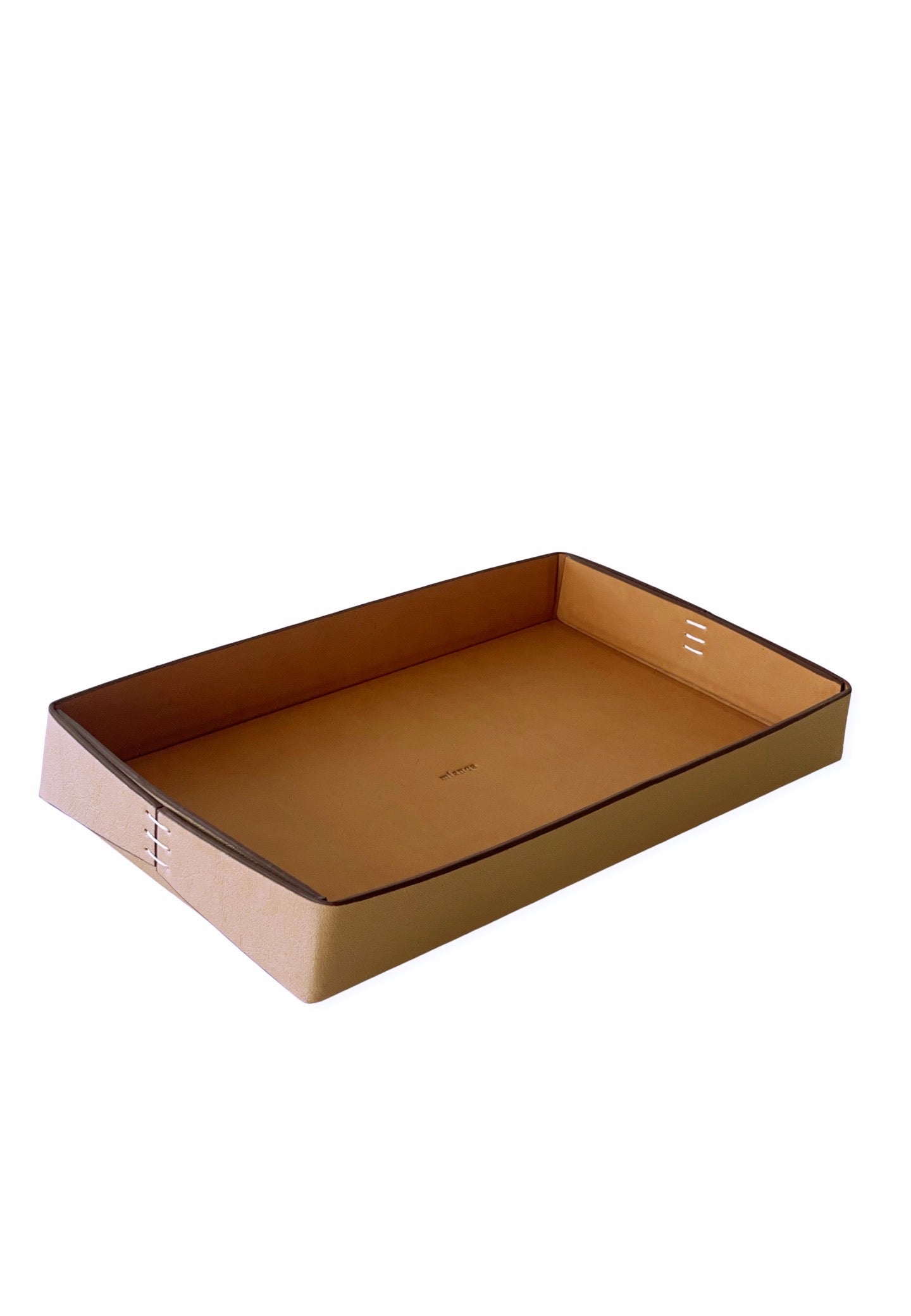 Vegan Apple Leather Tray Camel 2 pieces