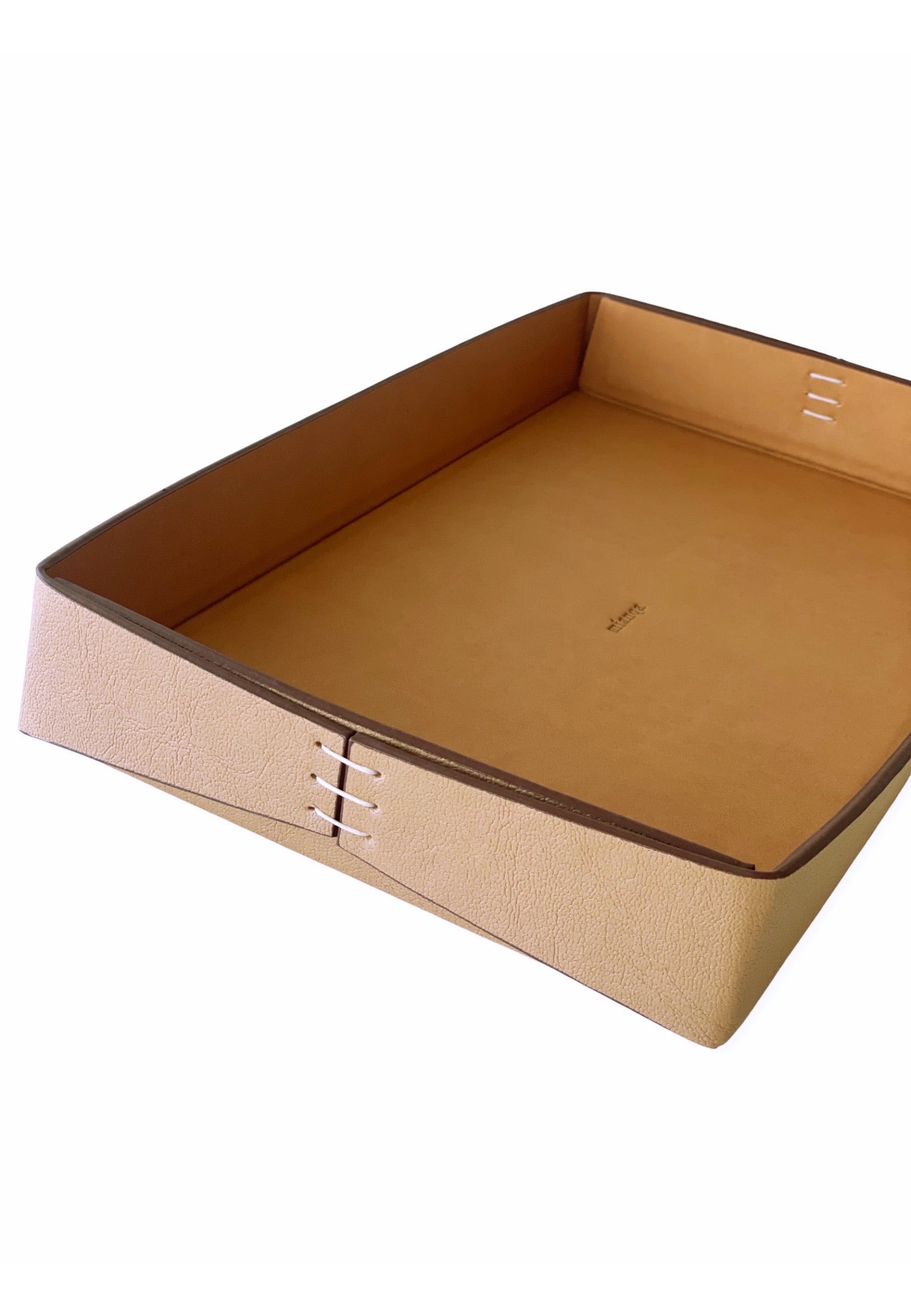 Vegan Apple Leather Tray Camel